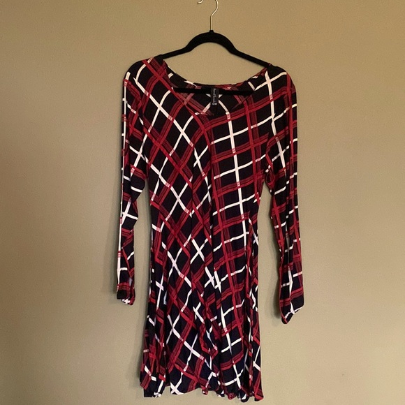 🆕SACRED THREADS: L/S Plaid Tunic/Dress- Sz S/M - Picture 1 of 7